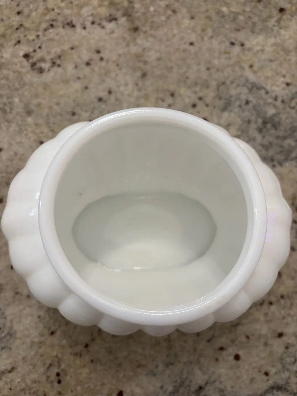 White Decorative Milk Glass Accent Vase - Classic Home Accents